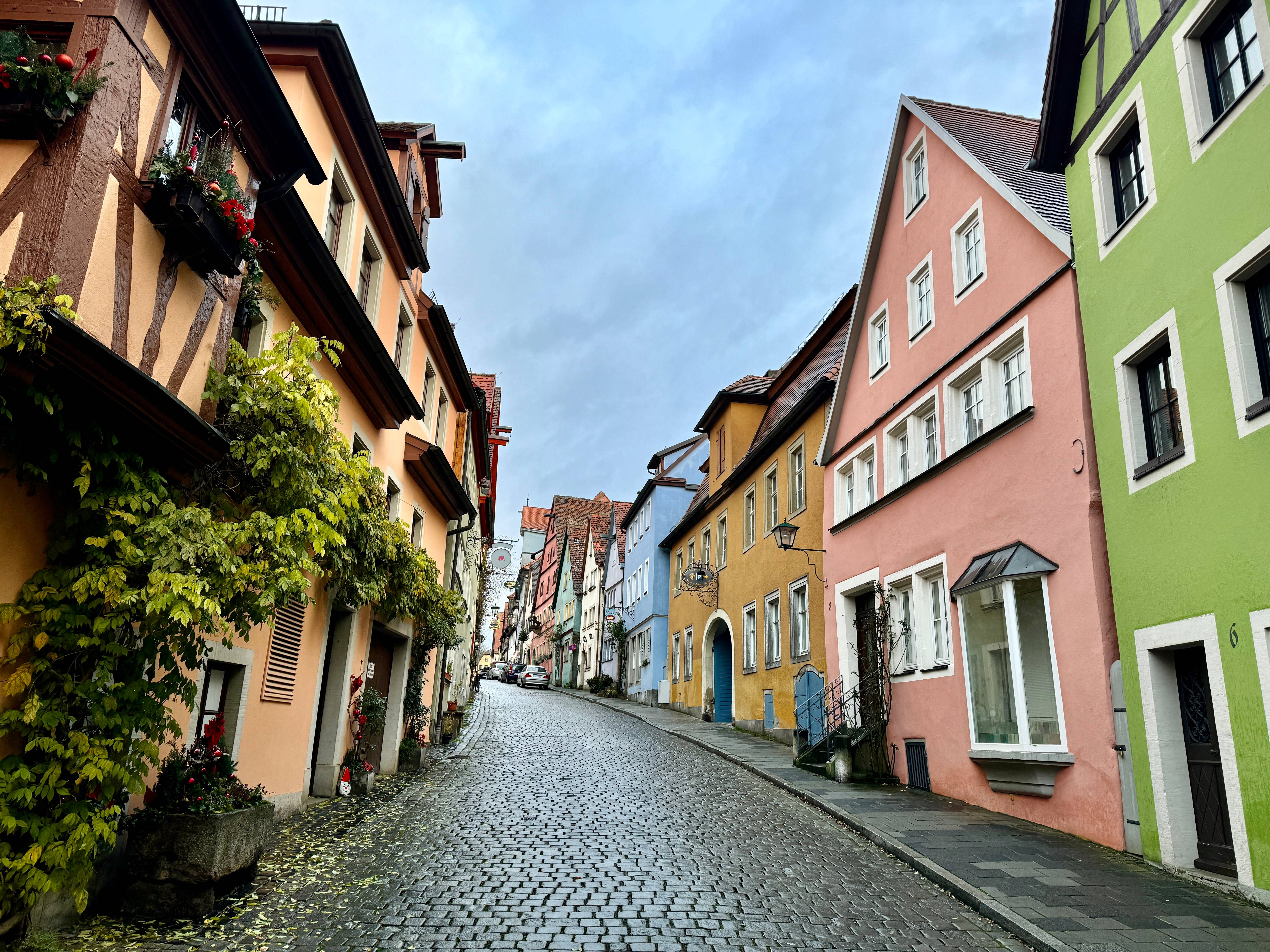 Street in Rothenburg de ob Tauber.