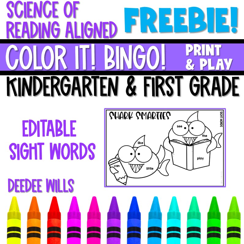 Printable Bingo Games for Kindergarten & First Grade | FREE SAMPLE! 2