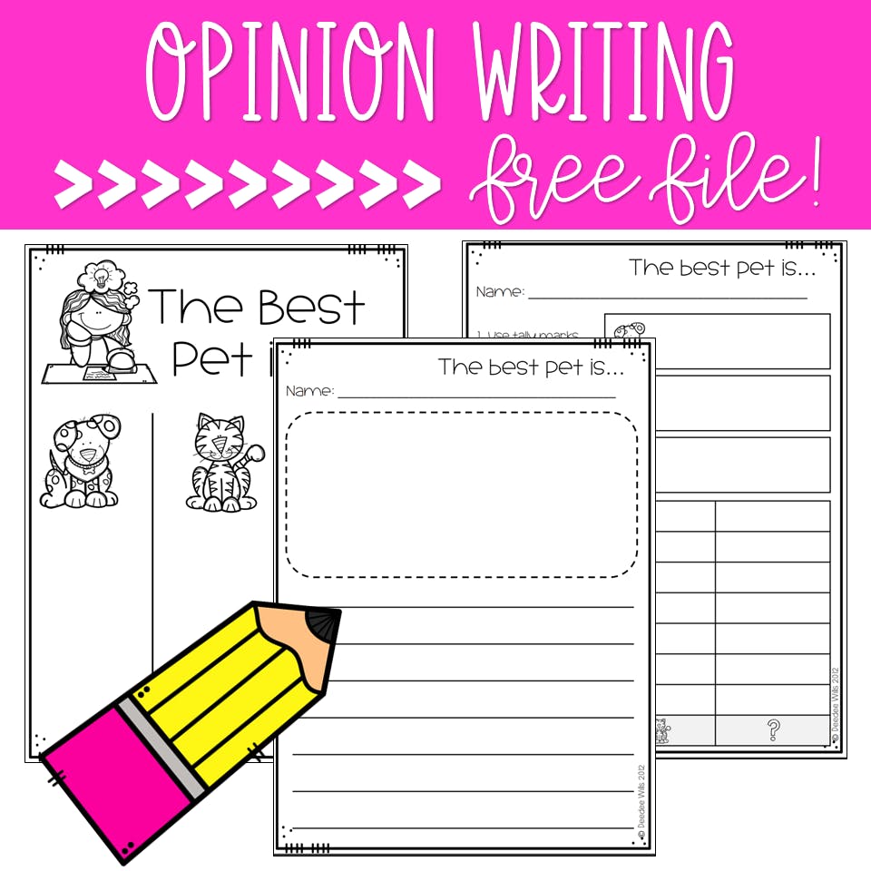 Opinion Writing in Kindergarten Plus a Free File! 11