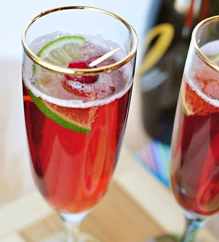 Cranberry-Lime Bellini