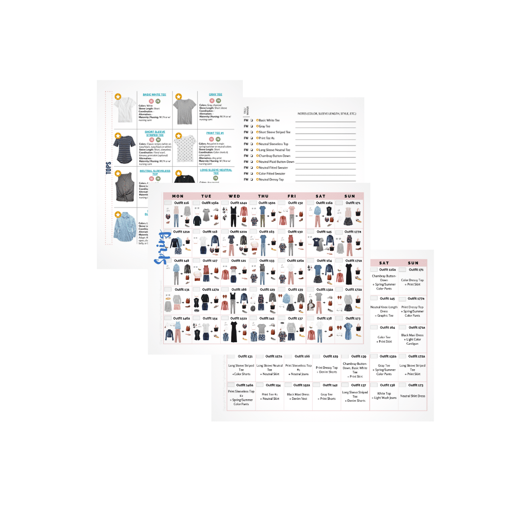 Free What to Wear Calendar & Capsule Wardrobe Plan for Moms