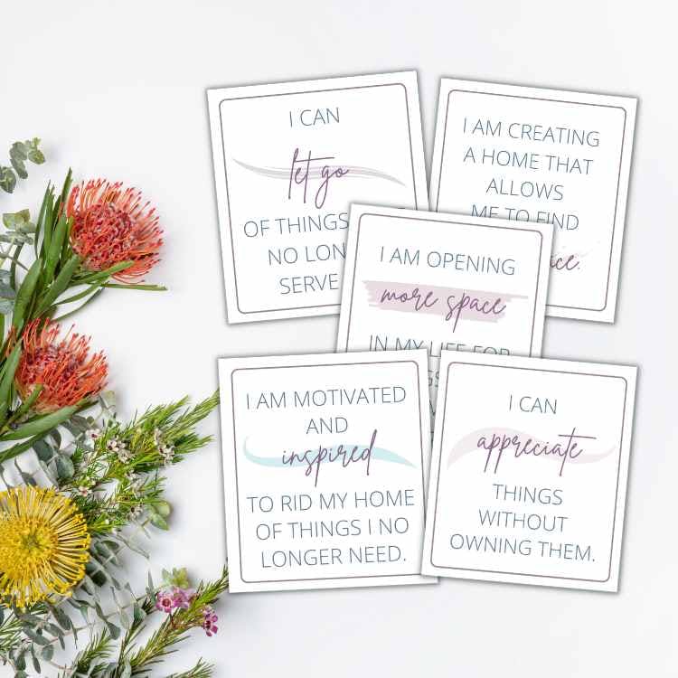 Decluttering Affirmations Mockup