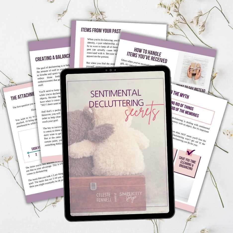 Sentimental Decluttering Secrets mockup