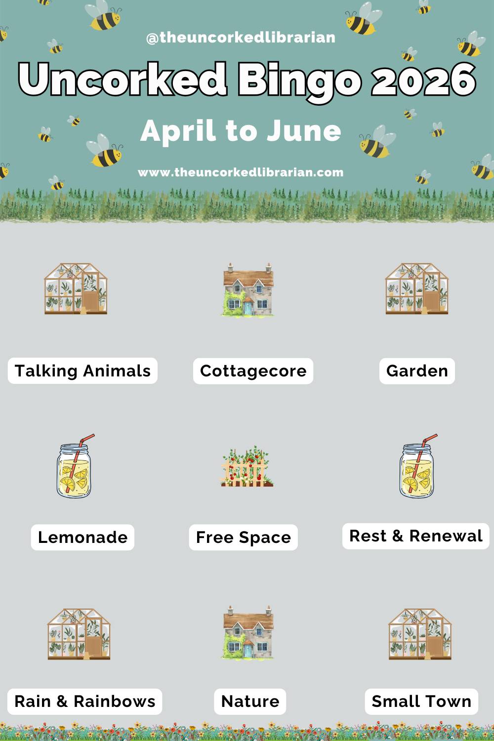 April to June 2026 Bingo Card