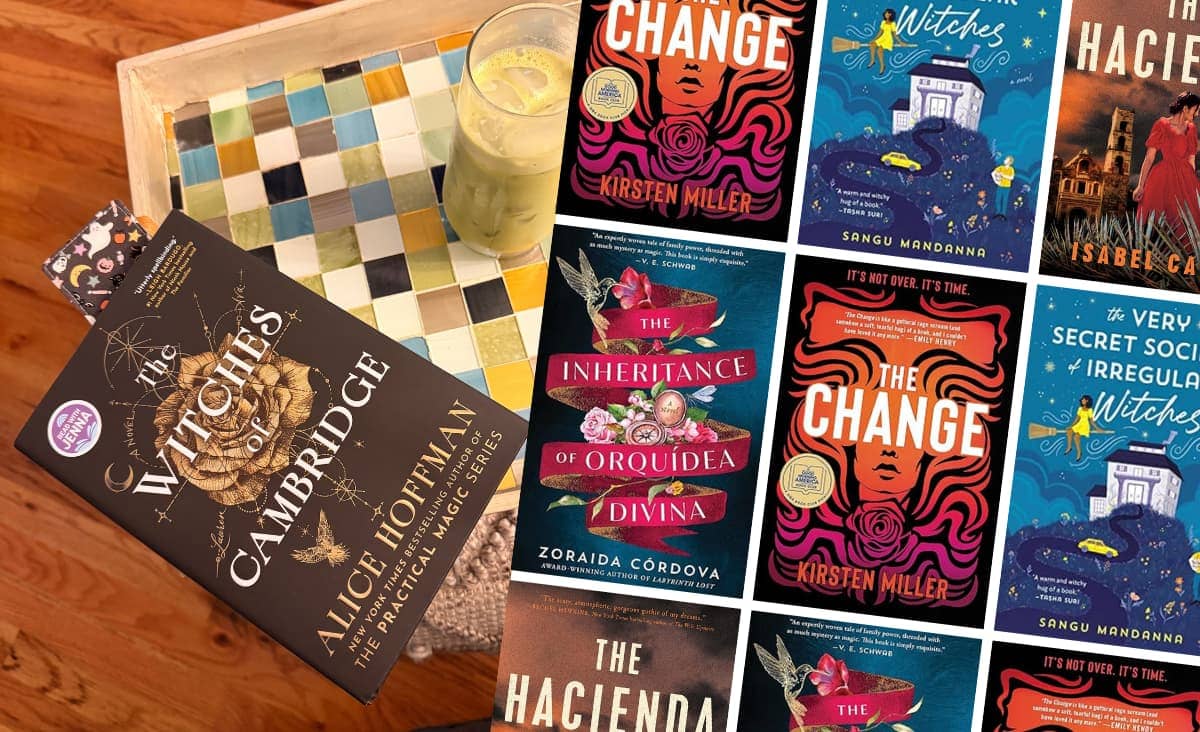 photo collage of witchy book covers