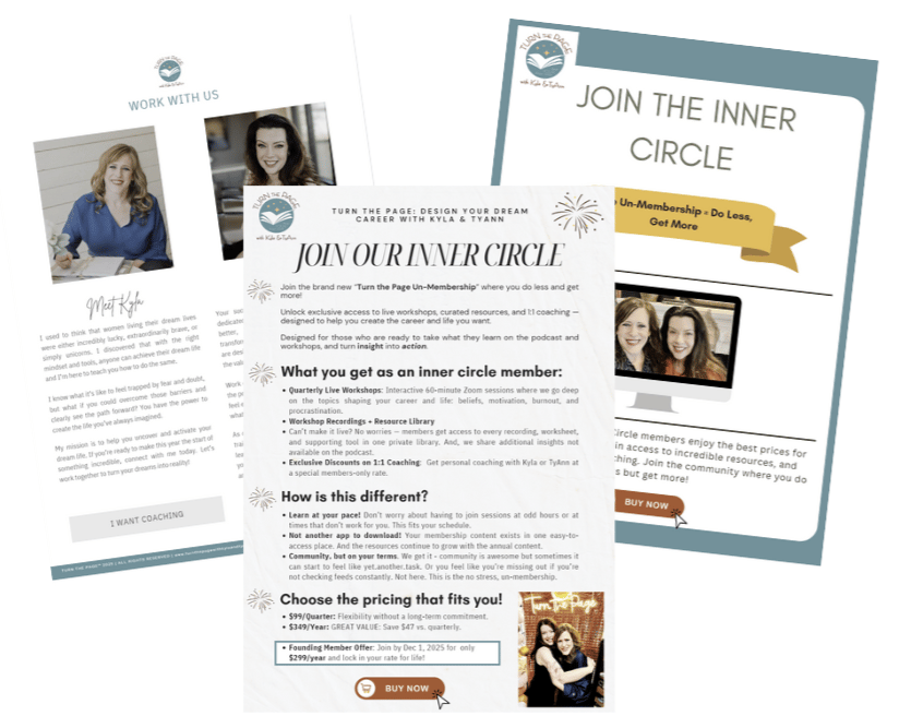 Turn the Page: Inner Circle Membership