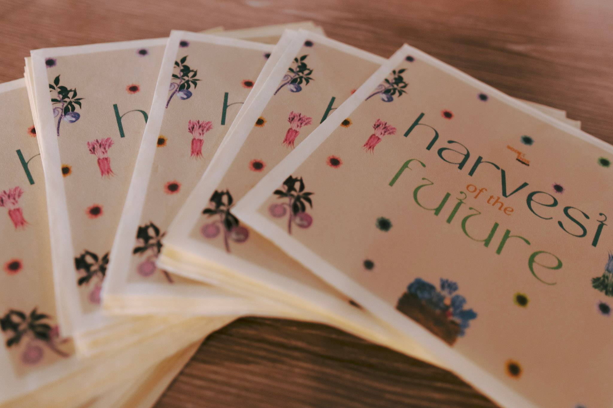 napkins that say harvest of the future