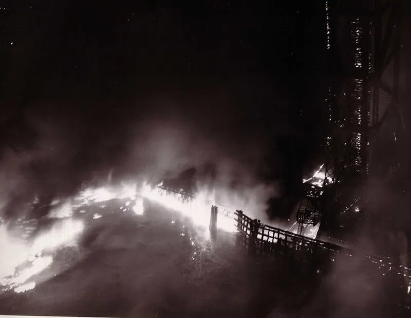 Cuyahoga RIver on fire in 1969