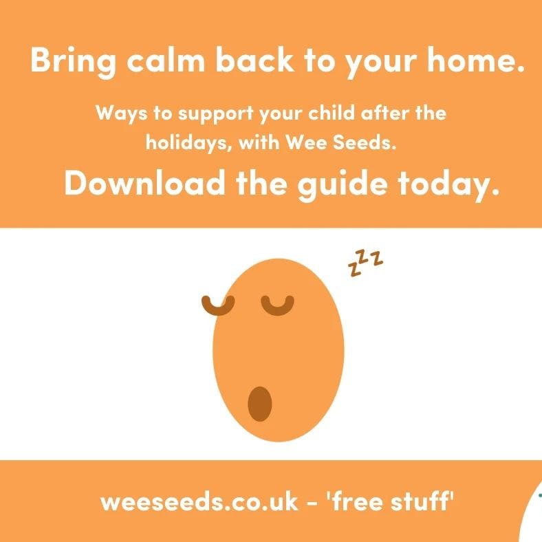 The holidays are always great aren't they? But getting back to life, sheesh, it can be hard.

We're back into the crazy summer term with a bang, there's nursery, or school, to think about, back to classes, emails, easy-week-night-dinners, not to mention work!

It's an emotional rollercoaster for grownups.

But what does it feel like for our little ones? Back to routines, early rises, missing time with family, on-tap-hugs, "what?! no more chocolate?".

It's tough for them too - just in different ways.

So here's some mindful questions to ask this week. Find some quiet time, and check in with your children. It'll help make for a calm space, and we'd all like a bit of calm, wouldn't we?

Find the link in #LinkInBio - and download free today.

How are you connecting with your child as things return to normal post holiday?

#EasterHolidays #BacktoSchool #BacktoNursery #parentingishard #parenting #earlyyears #children #sleep #emotions #bigfeelingslittlebody #wellbeing #mentalhealthmatters #mentalhealth #mentalwellbeing #mindfulnessforchildren #mindfulnessforkids #meditationforchildren #meditationforkids #minimindsmatter #weeseeds