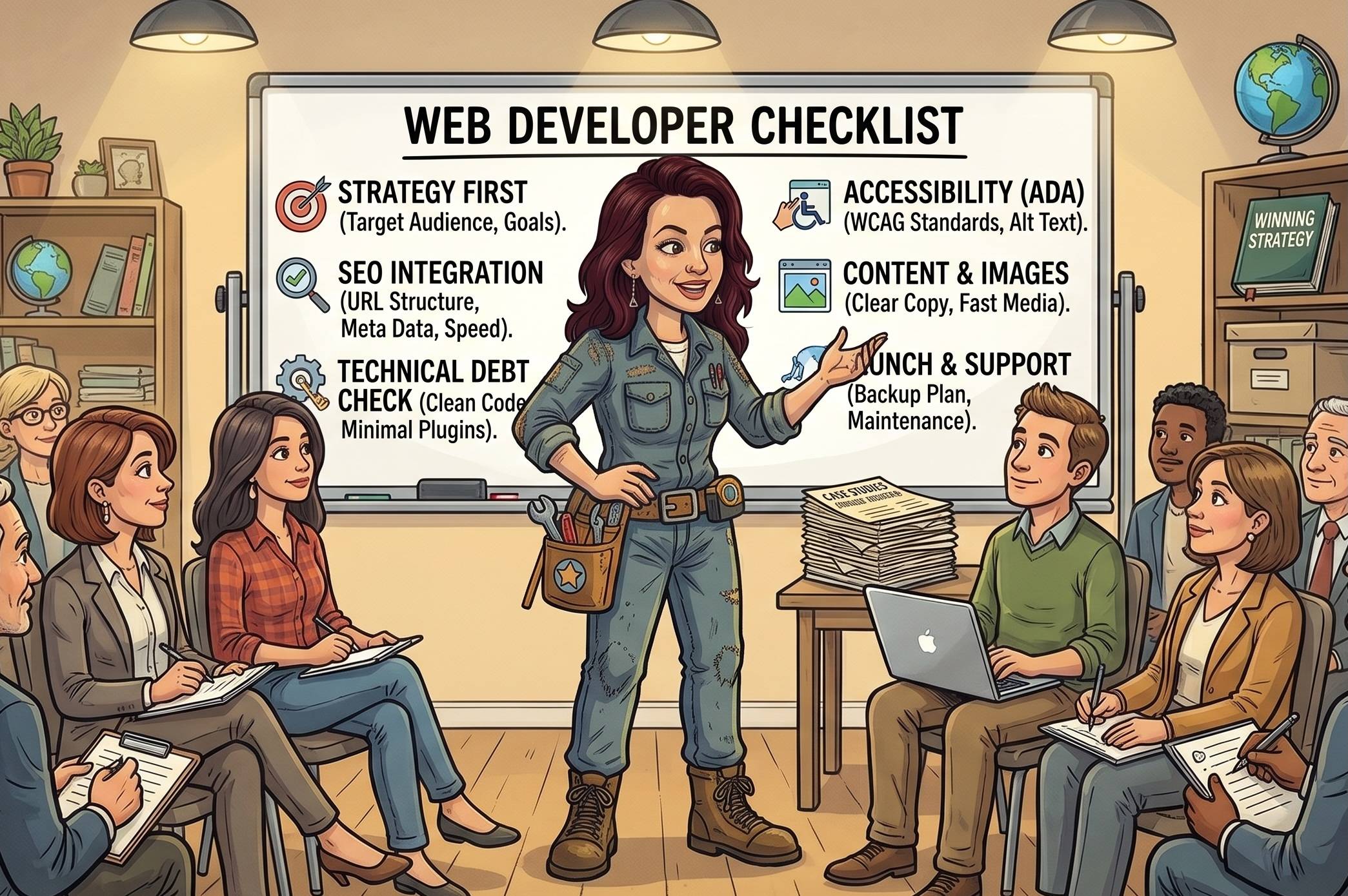 The SEo Sidekick teaches business owners what to look for in a web developer