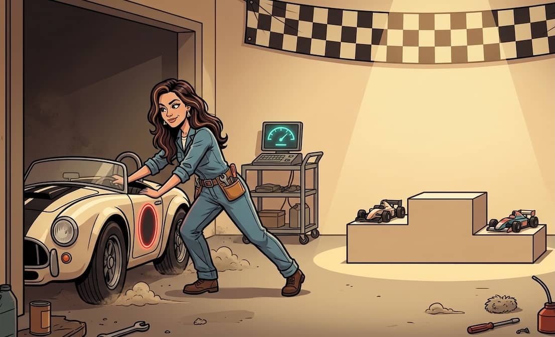 SEo Sidekick works on the fastest car in the garage