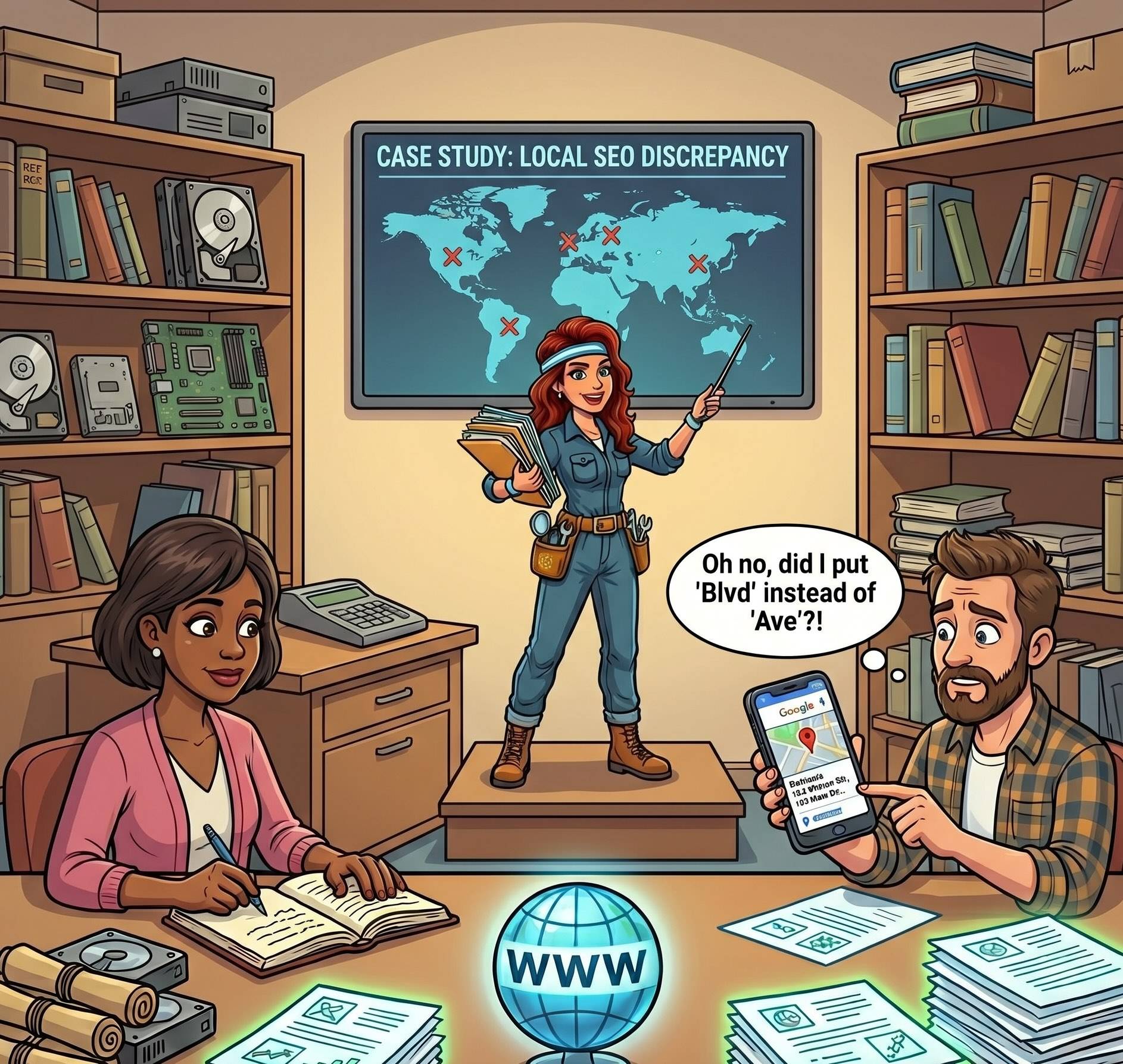 SEO Sidekick teaches NAP Principles to business owners