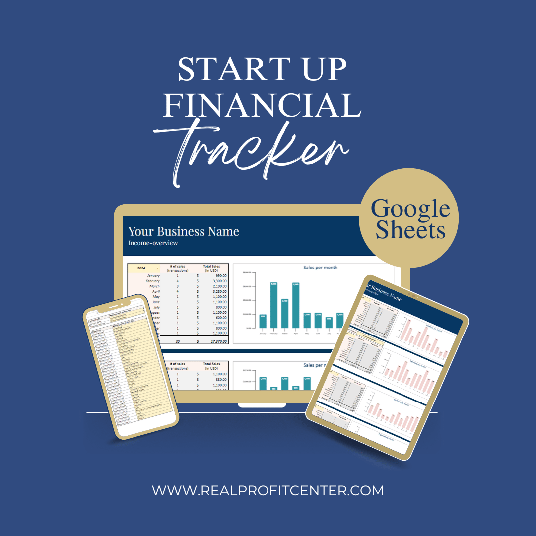 START UP FINANCIAL TRACKER, GOOGLE SHEETS
