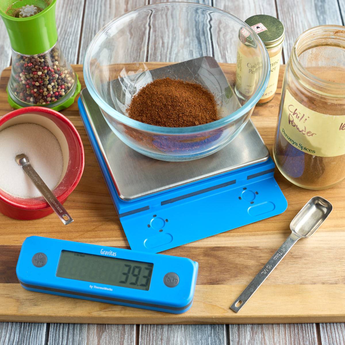 Thermoworks Gravitas kitchen scale with spices