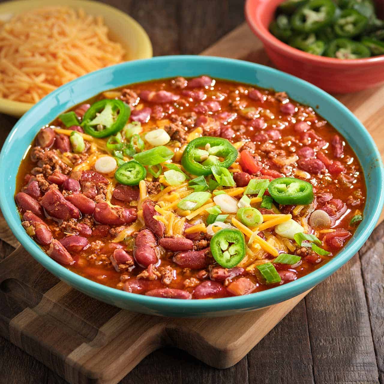 A bowl of Instant Pot 5-Ingredient Chili 