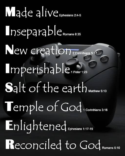 MINISTER on Gaming background