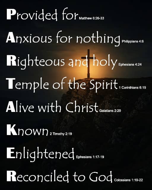 PARTAKER on Cross On A Hill background