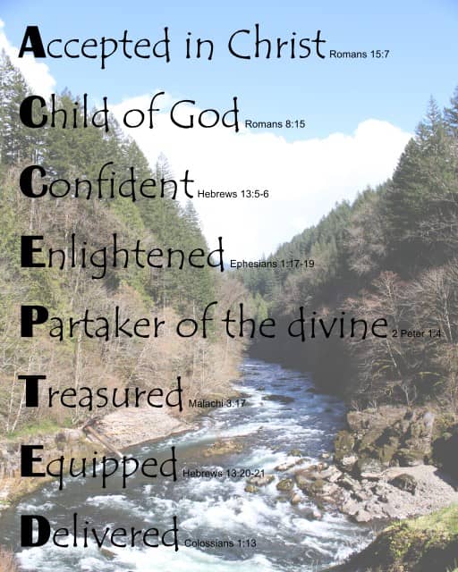 ACCEPTED on North Santiam background