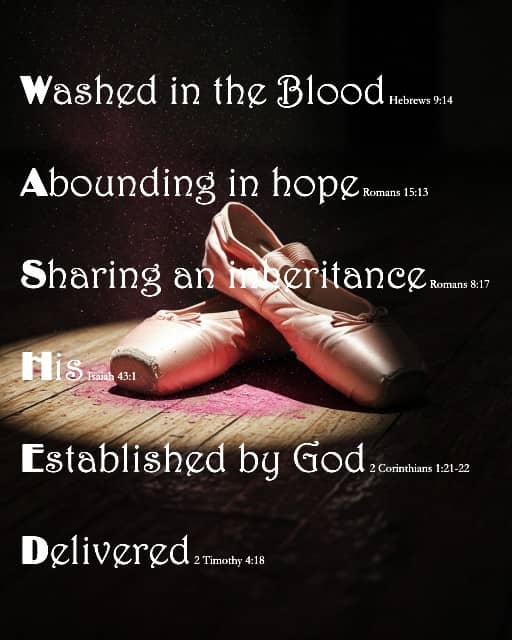 WASHED on Ballet background