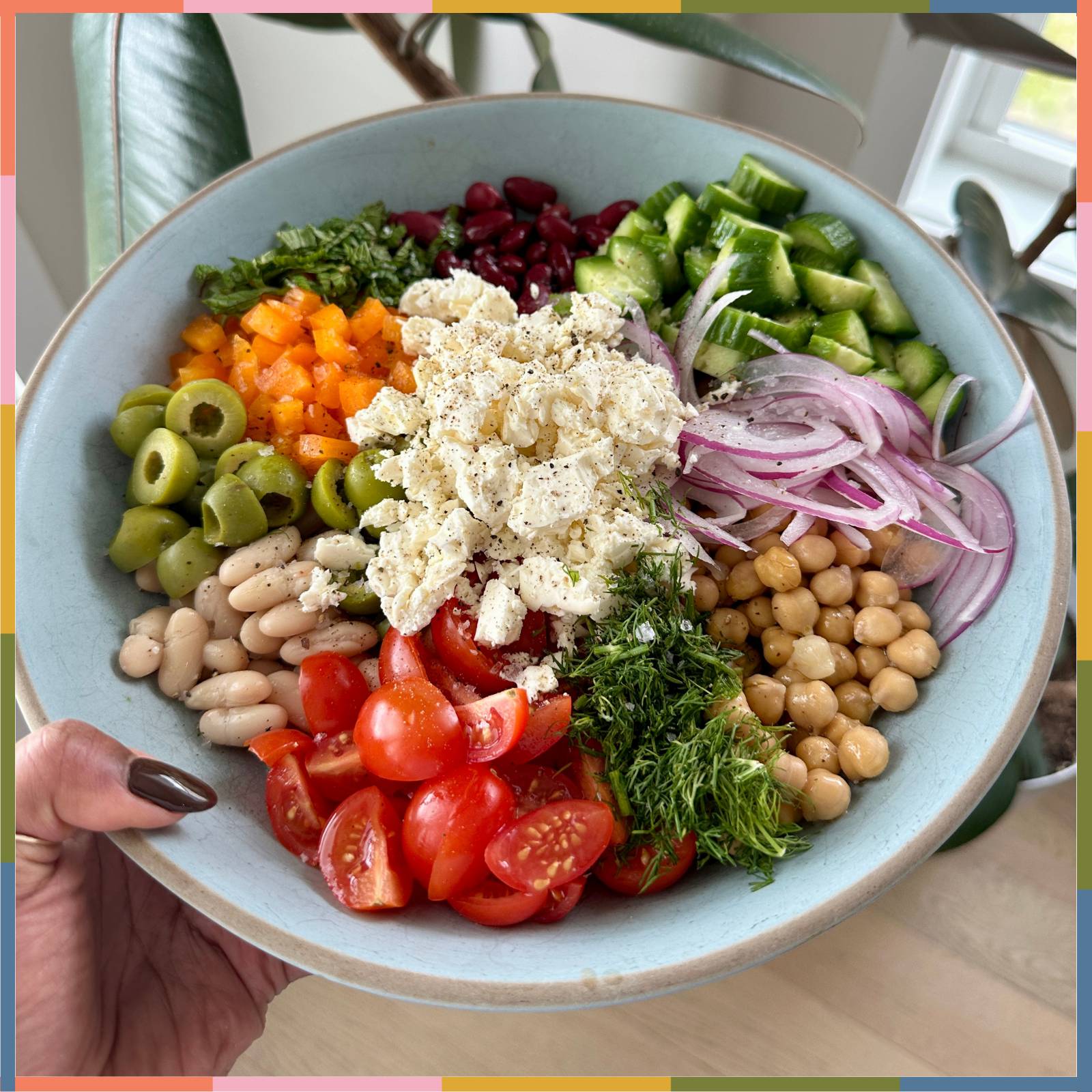 Mediterranean Dense Bean Salad