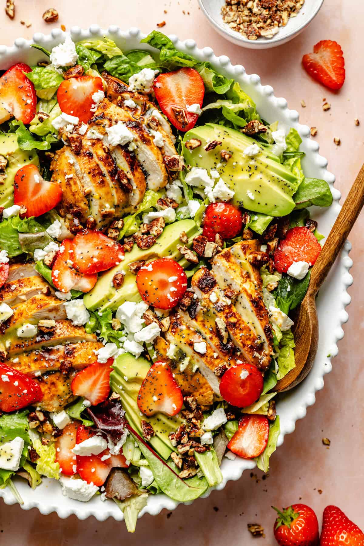strawberry spinach salad