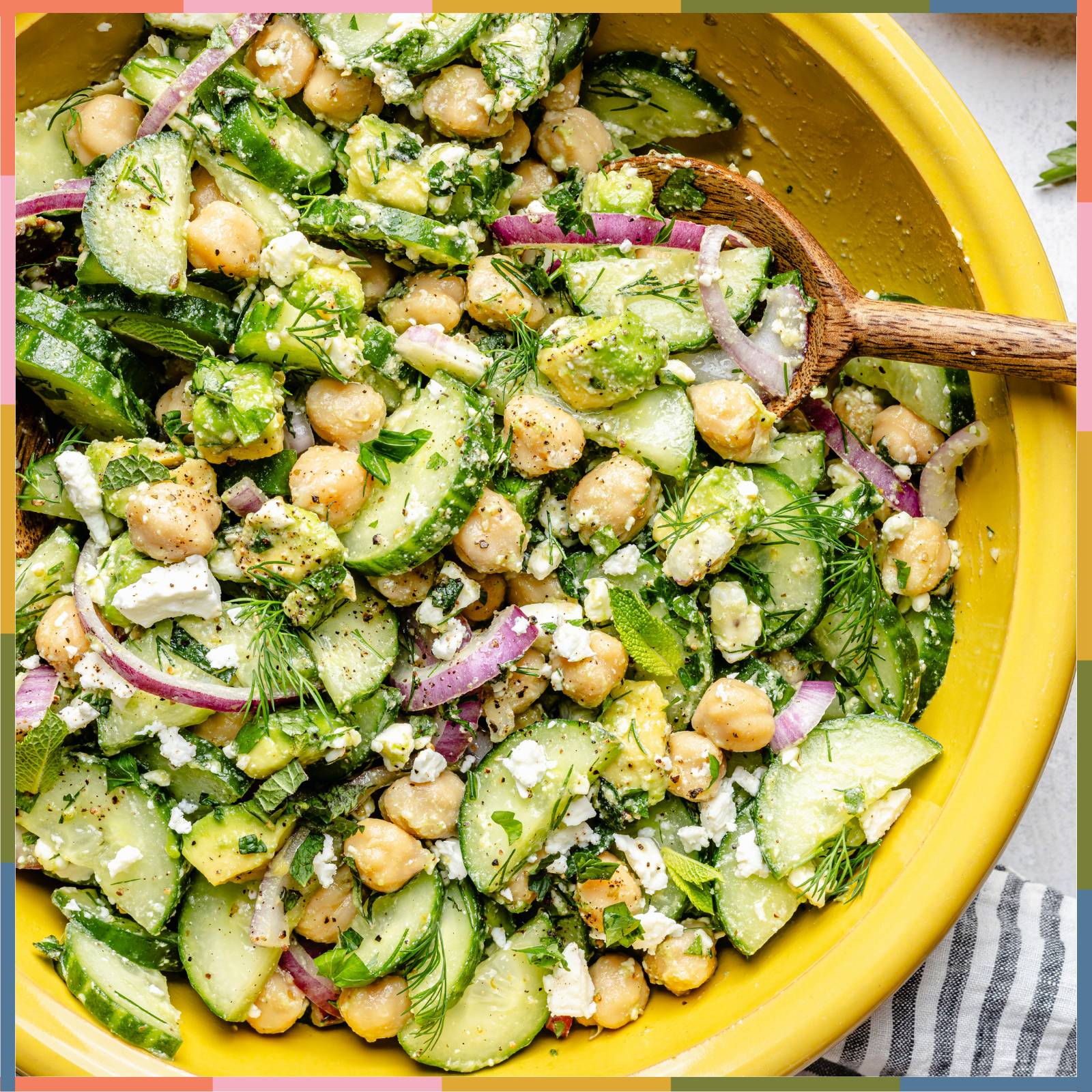 cucumber chickpea salad