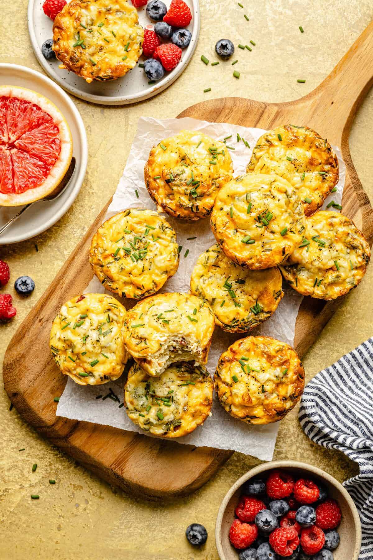 bacon, egg, and cheese muffins