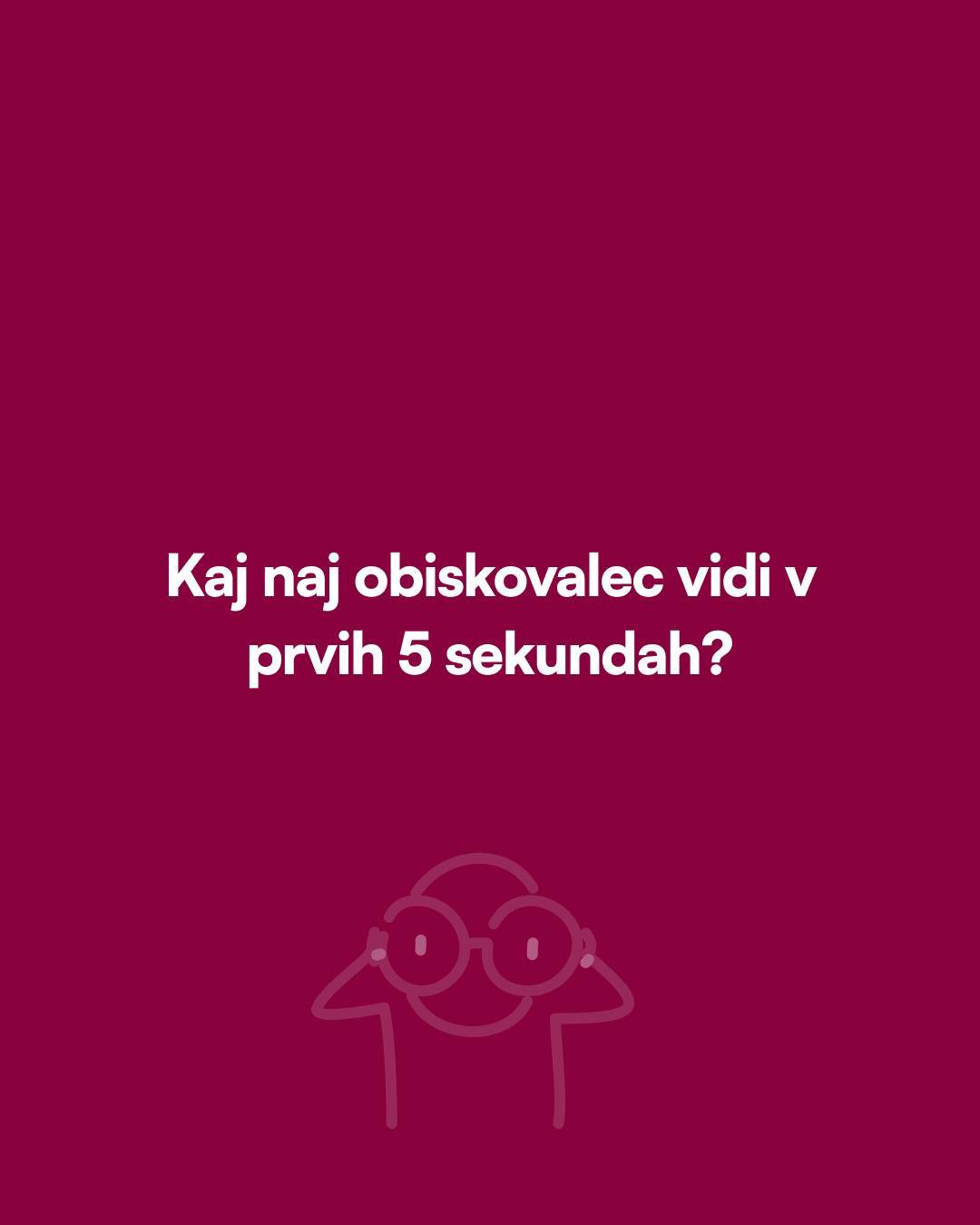 Prvi vtis šteje! 🚀 Preveri, kako obiskovalcu takoj povedati, kdo si in kaj delaš. 

V DM mi napiši "STRAN" in prejmi brazplačni vodič. 

#spletnaStran #prviVtis #femaleentrepreneur #digitalnimarketing #podjetnistvo #nasvetiZaPodjetnice
