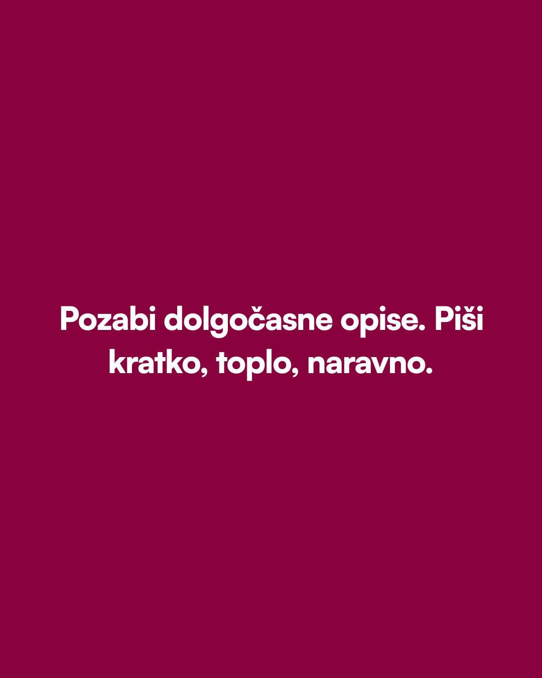 Kratki in topli teksti naredijo razliko 💛 
Prejmi brezplačni vodič z vsemi primeri. 
V DM napiši "STRAN".

#digitalnimarketing #spletnaStran #femaleentrepreneur #startupslo #nasvetiZaPodjetnice
