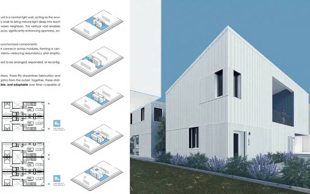 UNC Charlotte screenshot of Housing Innovation Challenge plans
