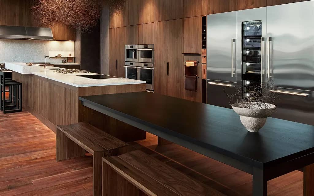 Henrybuilt Professional Integrated Kitchen outfitted with Fisher & Paykel integrated appliances