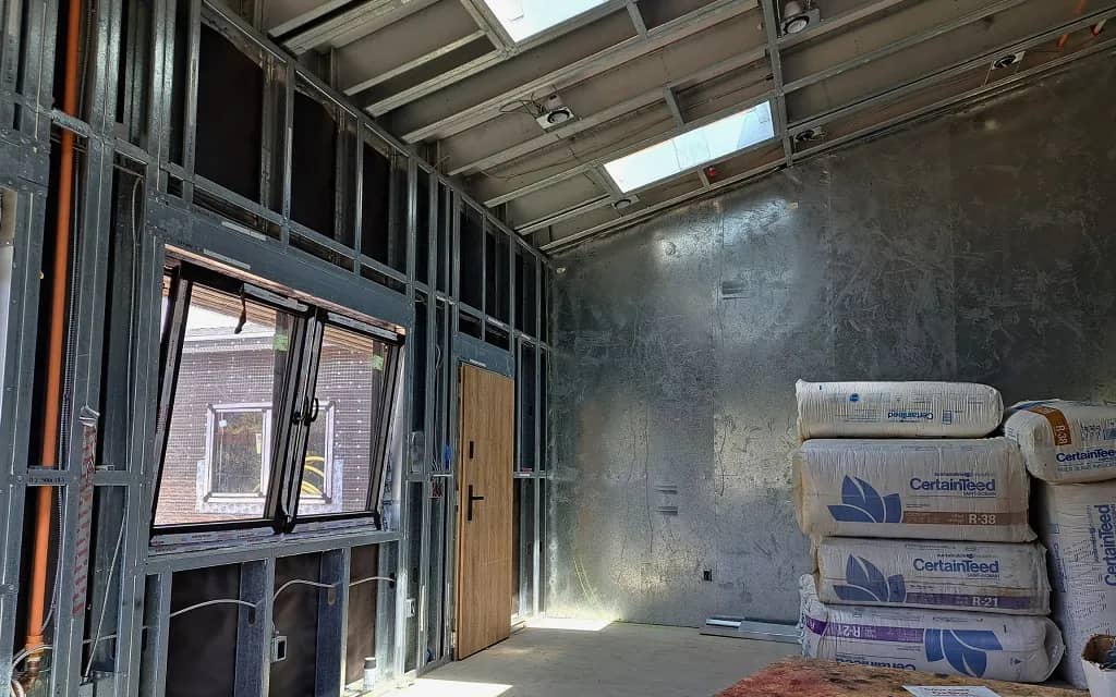 Interior view of an LGS home in Altadena built by Lytemods