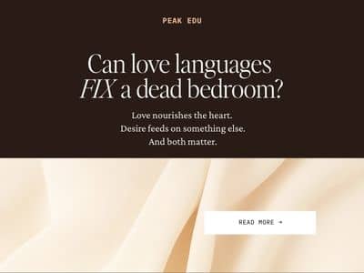 Can love languages fix a "dead" bedroom?