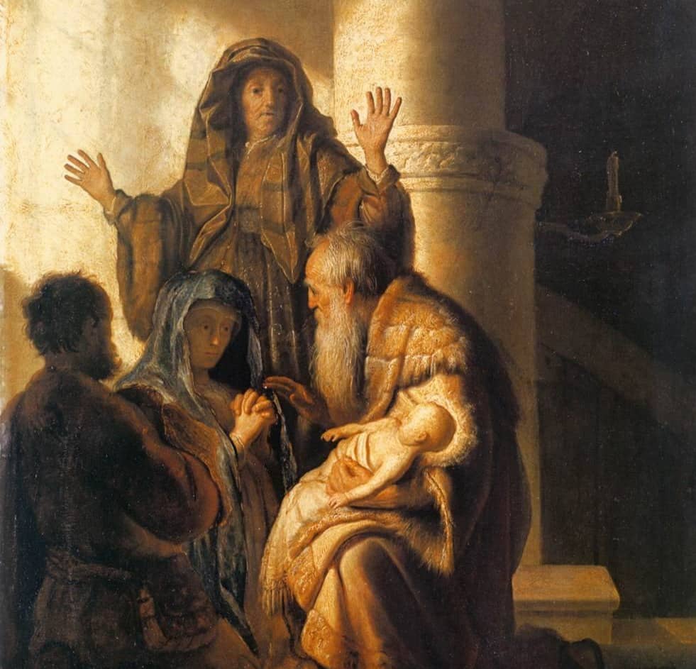 Rembrandt's Simeon & Anna in the Temple