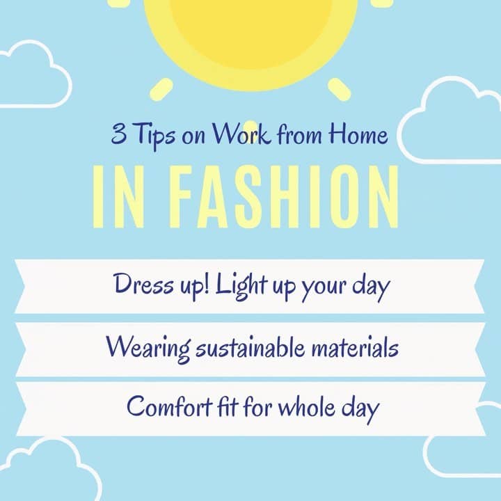3 tips on #wfh
DRESS UP! Light up your day🌞
Wear in #SUSTAINABLE materials 🌎
#COMFORT fit for whole day 😌 

#avantheme #fashiontips #sustainablefashion #fashiontrends #fashionbusiness #ootdfashion #winterwear #mixdontmatch #workfromhome #workfromhomefashion #workfromhomefashions #workfromhomelife #casualwear #sportwear #homewear #homewearstyle #casualwearformen #casualwearforwomen #lifestyle