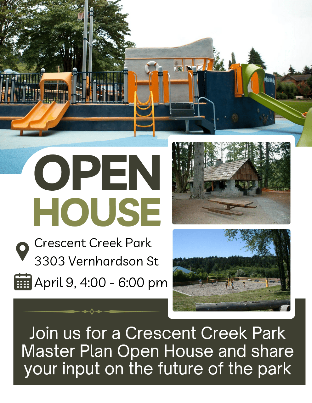 Open House at Crescent Creek Park