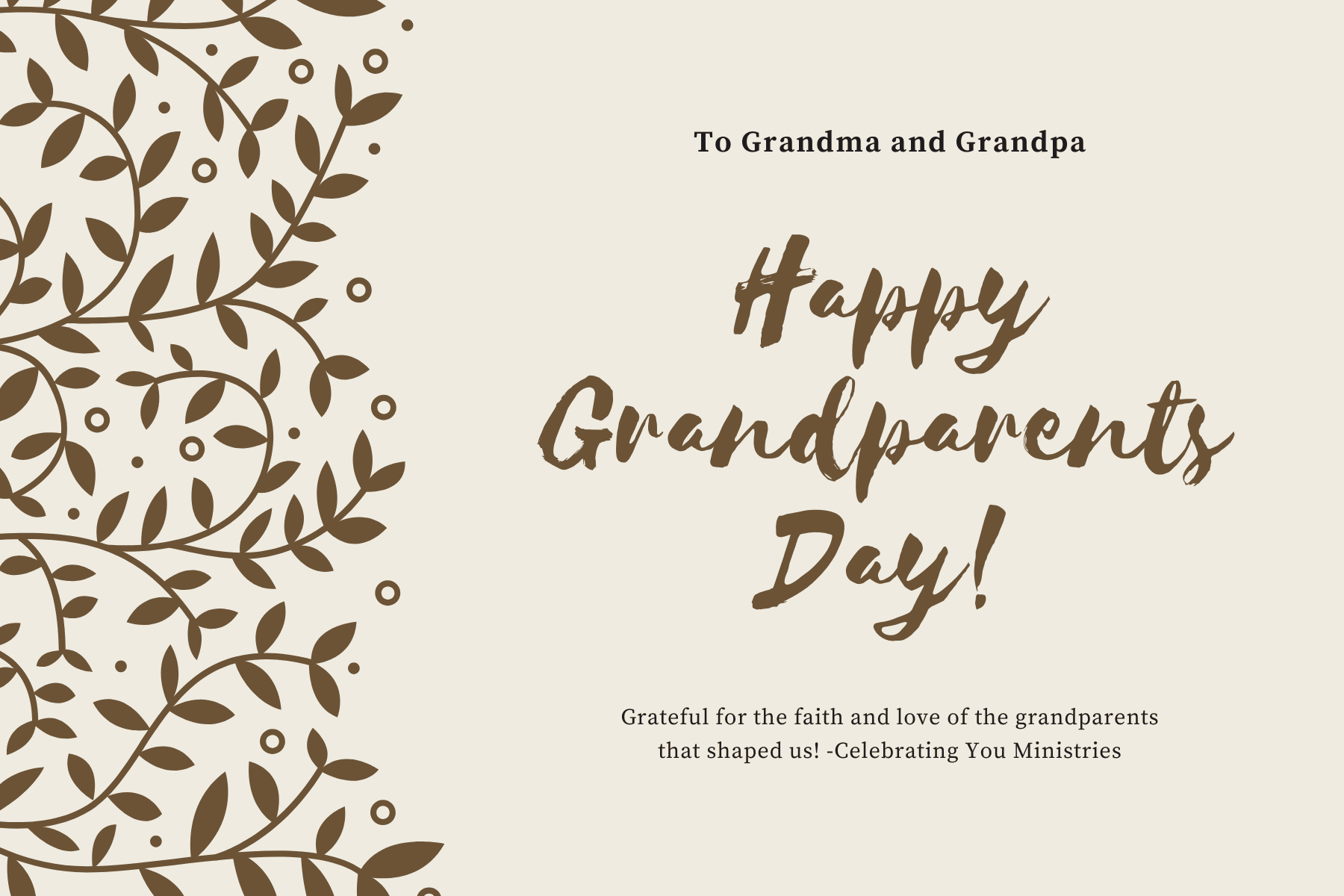 Thank you for loving and shaping us!