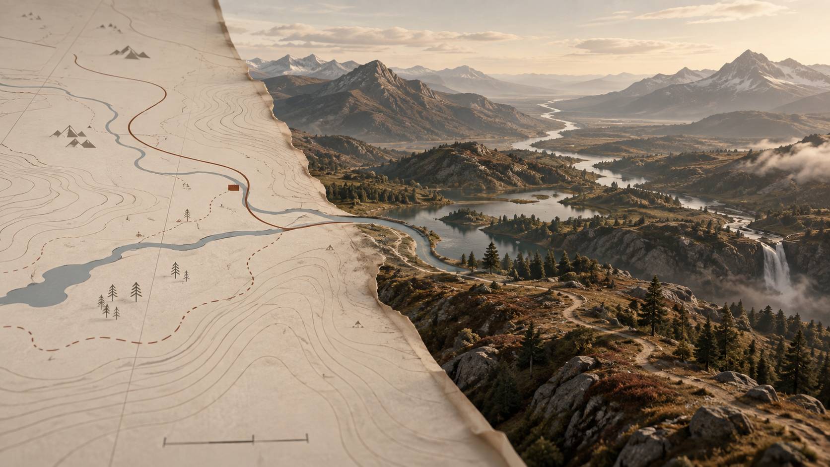 A map is an overly-simplistic representation of a much more complex reality.