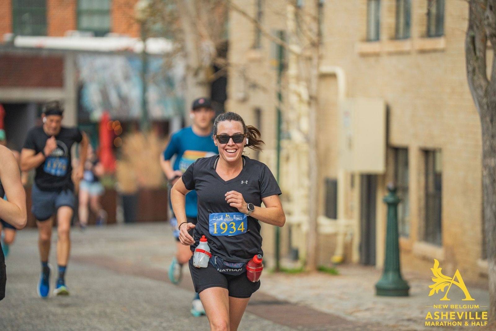 Missy Frisch running a half marathon
