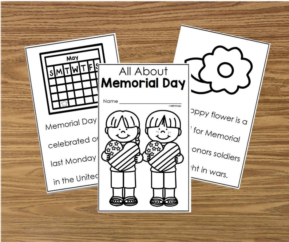 all about memorial day free easy reader simply kinder