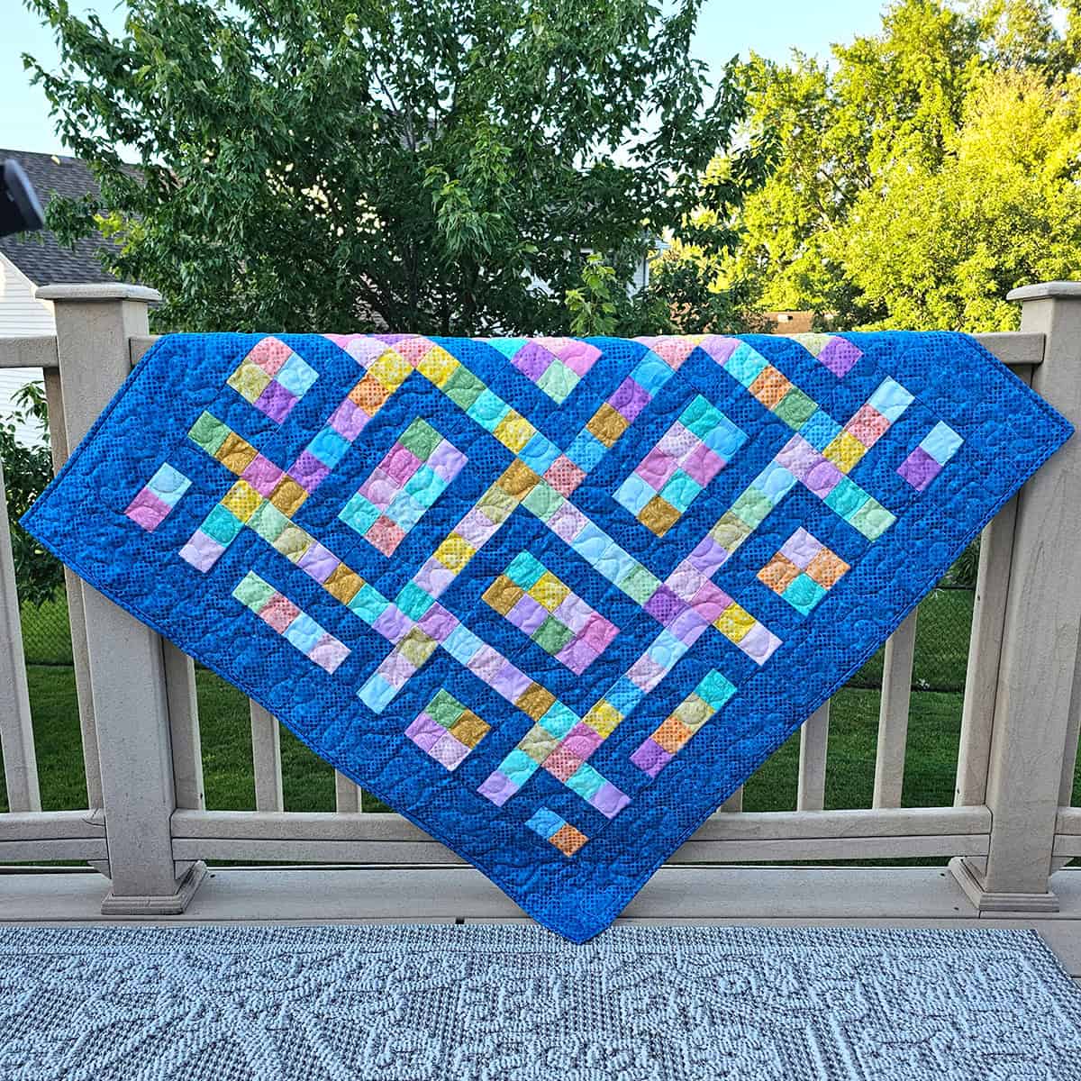 Sheer Bliss Hopscotch baby quilt