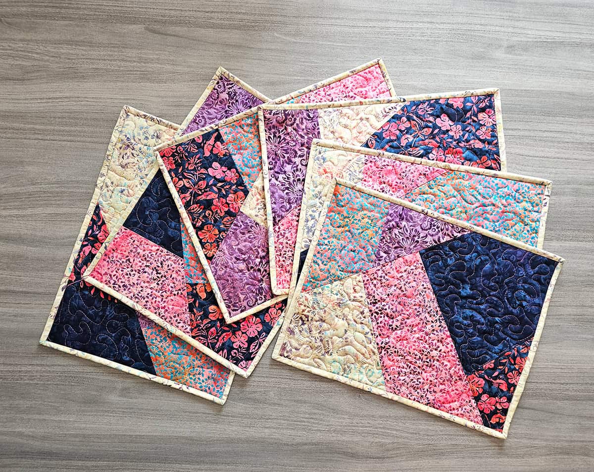 Songbird Crazy Quilt Placemats