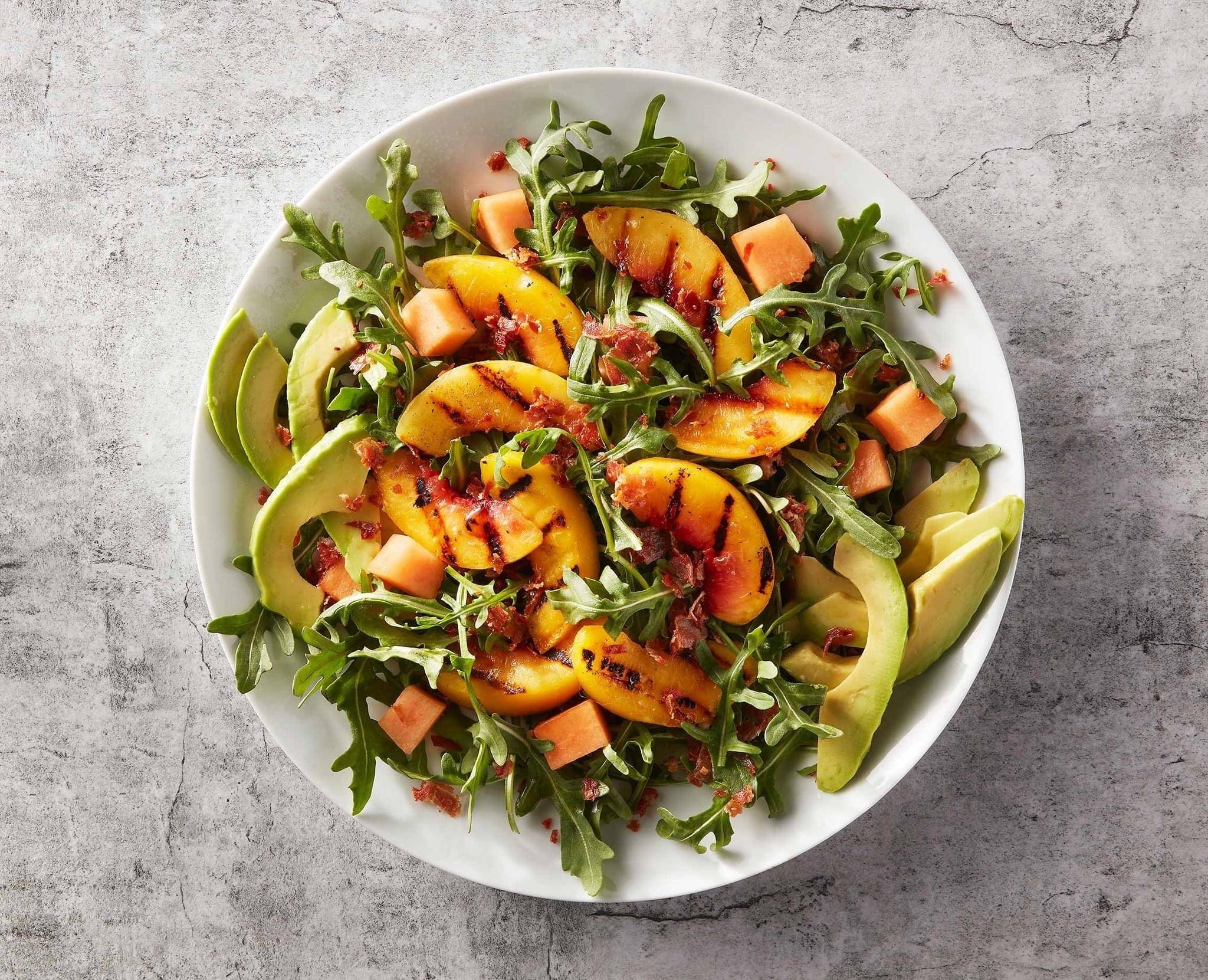 Grilled Peach Avocado Salad