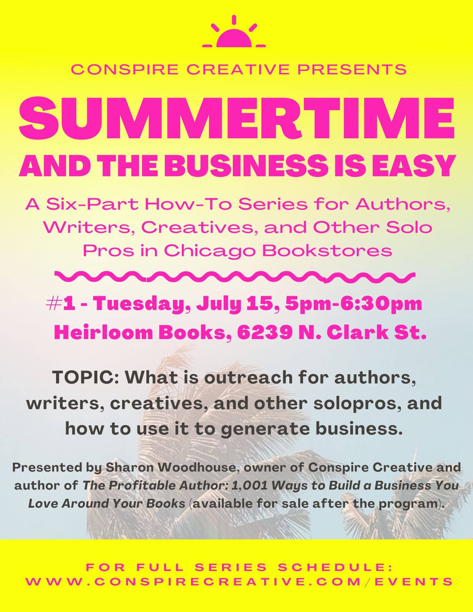 A flyer for the first mini-workshop in our summer series.