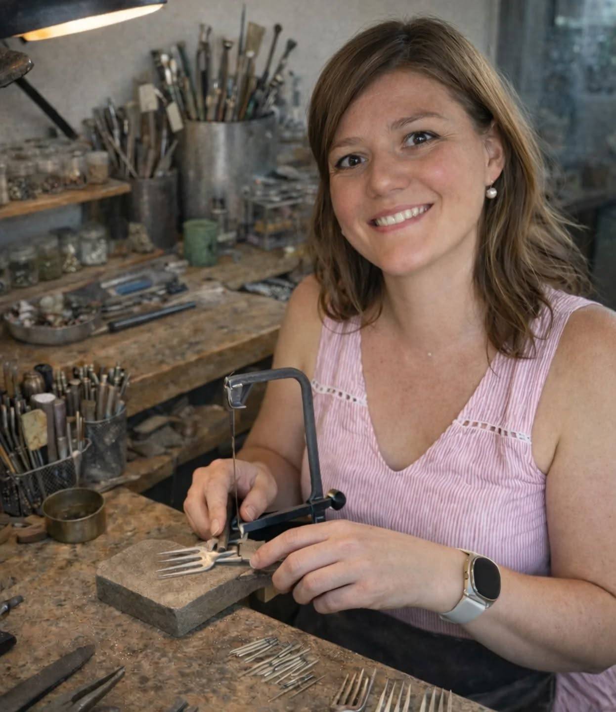 ✨ Meet the Maker ✨
Hi, I’m Johandi, the hands and heart behind Bezonder Jewellery.

I am a jewellery designer and metalsmith. I studied at Stellenbosch University, where I fell in love with metal, fire and the quiet patience it takes to transform something ordinary into something meaningful.

Bezonder means unique.
And that is the heartbeat of everything I create.
I work mainly with sterling silver and antique silver plated cutlery. Forgotten spoons, mismatched forks and discarded pieces that once lived at family tables. I hand saw, pierce, stamp, solder and polish each piece in my small studio, giving it a new story and a second life. What was once overlooked becomes wearable art.
Your vision on paper, I make in metal.
My brand was born from two things. 

A love for craftsmanship and a deep belief that jewellery should mean something. Not mass produced. Not trend driven. But personal. Sentimental. Honest. Unique.

I stand for
Slow, intentional making
Heritage and storytelling
Sustainability through repurposing
Creating pieces that feel like you
Whether it is redesigning heirloom cutlery into keepsake jewellery, crafting bespoke engagement rings or teaching workshops where others get to experience the joy of working with metal, everything I do is about connection. Connection to materials. Connection to memory. Connection to self expression.
I create for the artistic soul.
For the woman who values story over sparkle.
For the person who wants to wear something no one else has.
If you are new here, welcome.
If you have been here a while, thank you for being part of this creative journey.

Ps If you are a maker, artist, designer or creative and would like to join, feel welcome and tag me in your post. This is supposed to be fun 🤍

#meetthemaker #marchmeethemaker #marchmeetthemaker2026 #introduction