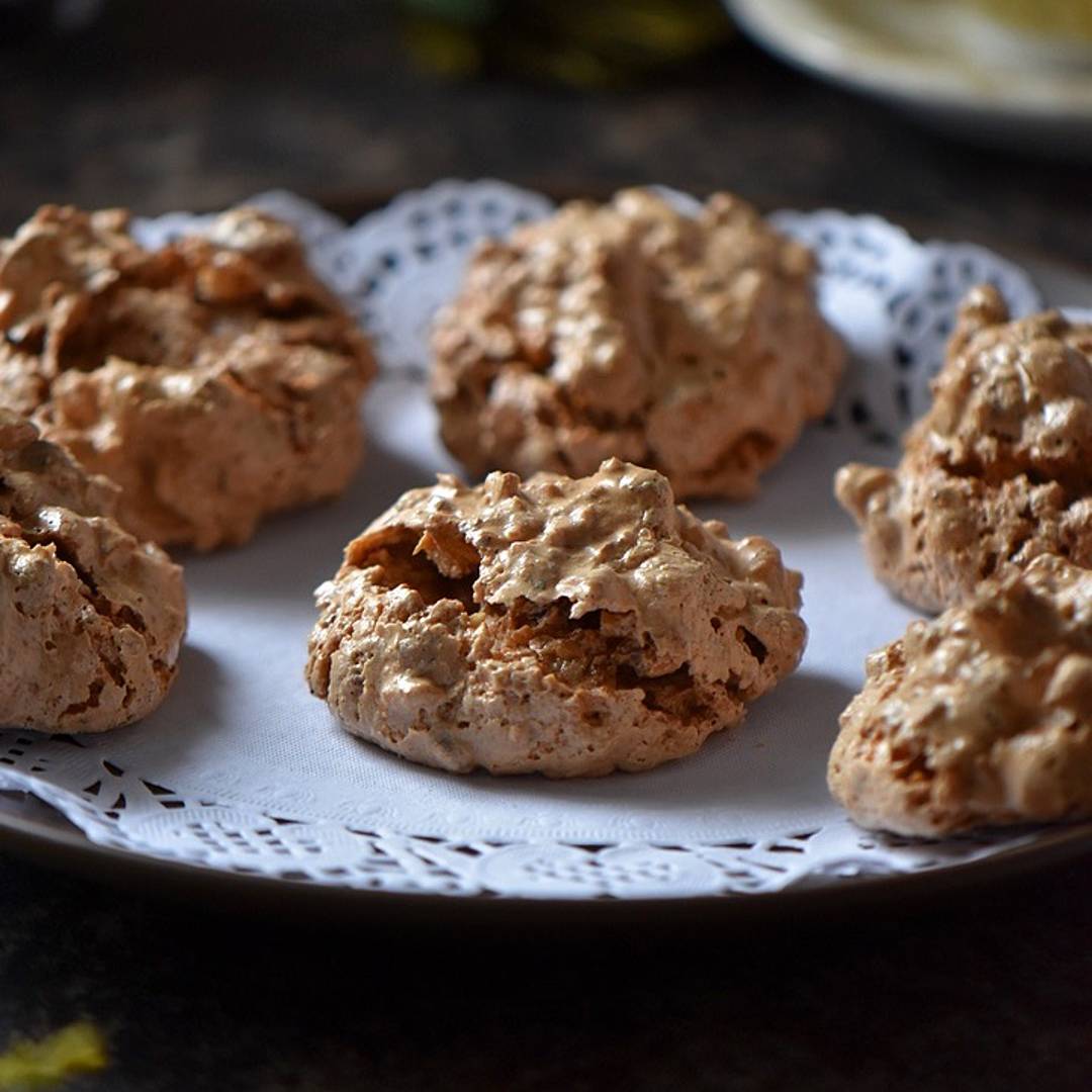Italian cookies on a plate.