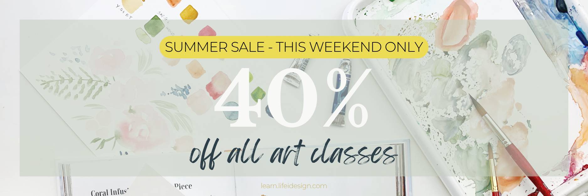 Our Online Art Class Summer Sale is here!
