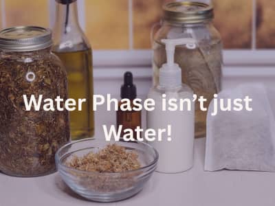 water phase of lotion isn't just water