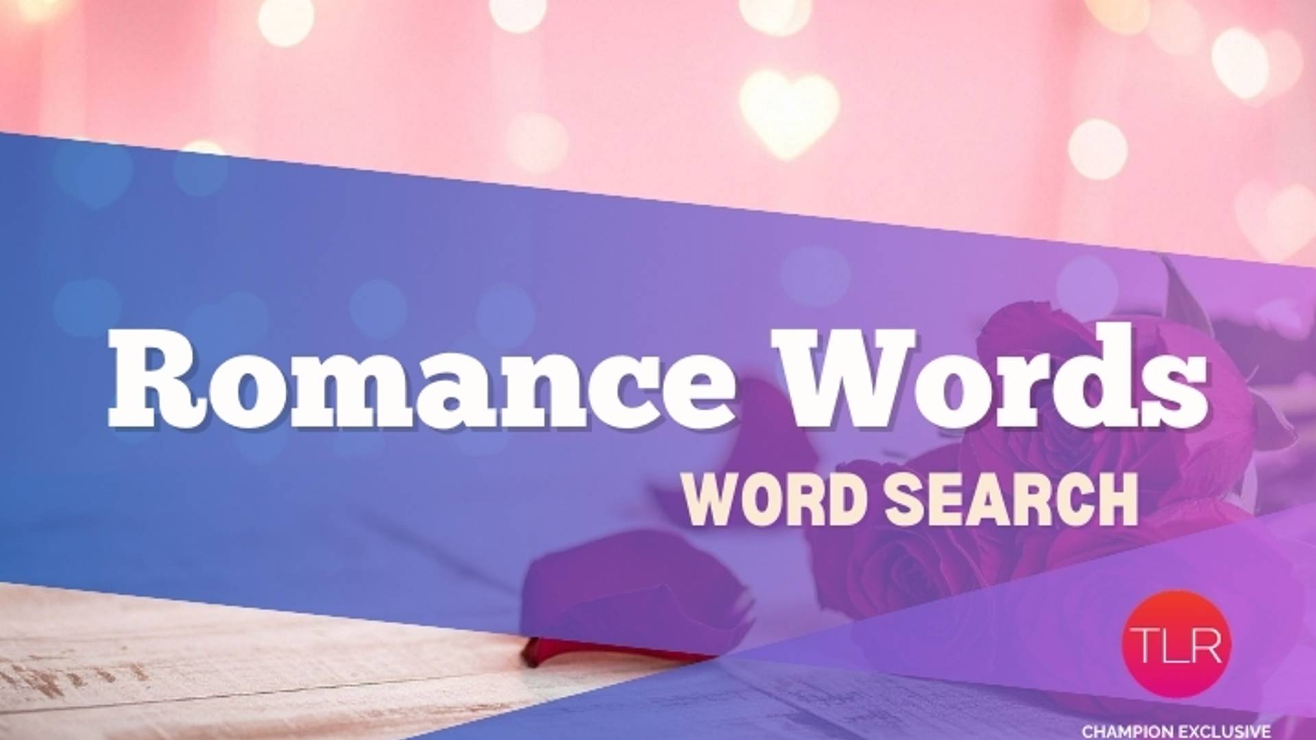romance word search