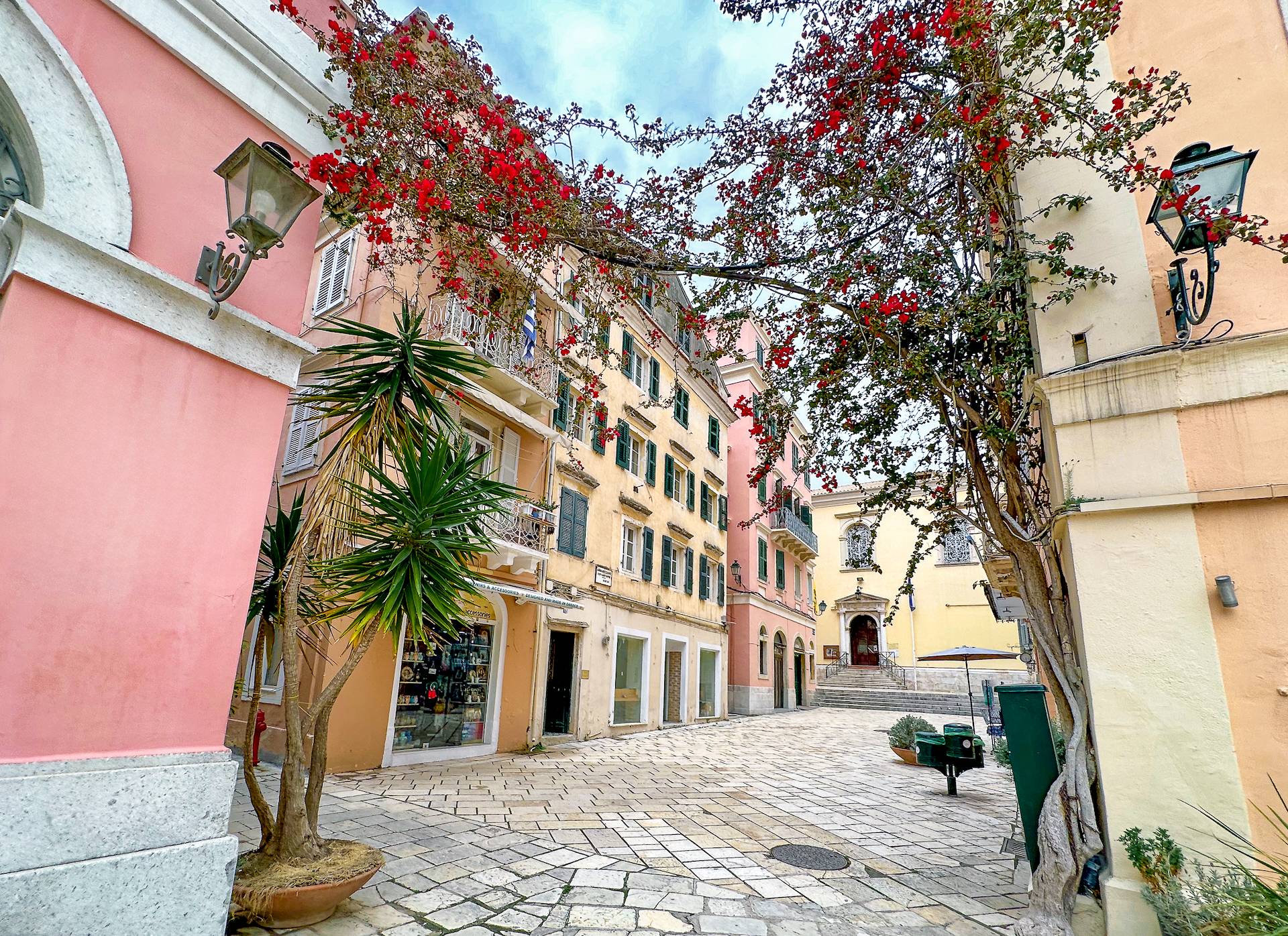 Venetian style architecture on the island of Corfu.